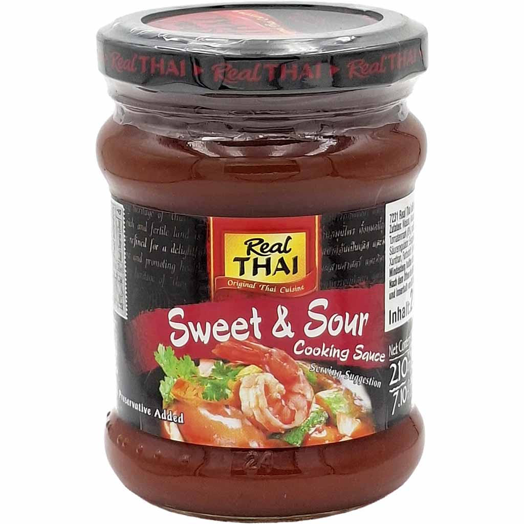 Sweet & Sour Sauce, Cooking Sauce, Thai Cuisine, Glass Jar, Brown Glaze