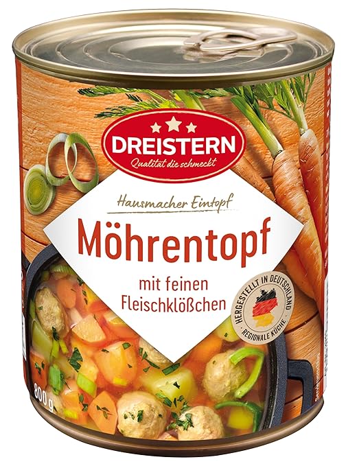 Dreistern-Möhreneintopf