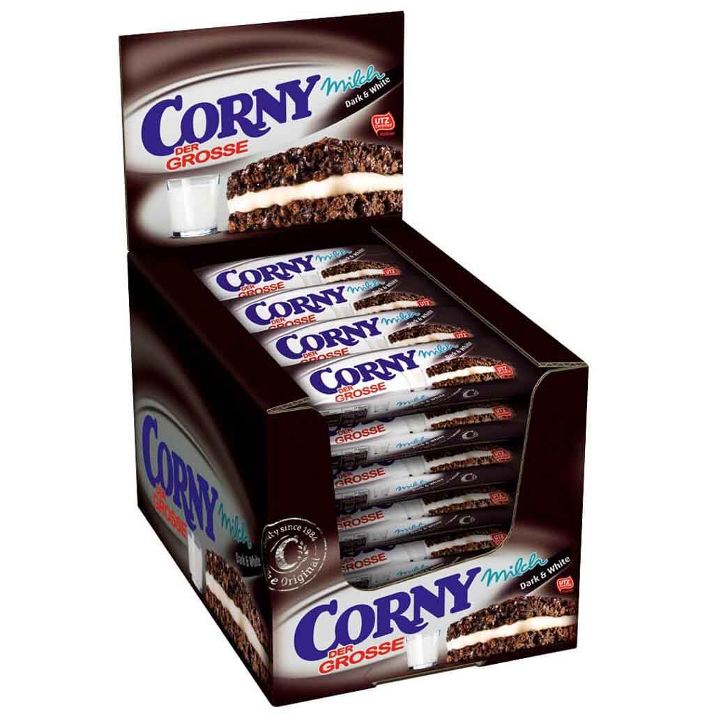 Corny Der Grosse Milch Dark & White 24x40g=960g MHD 09.05.27