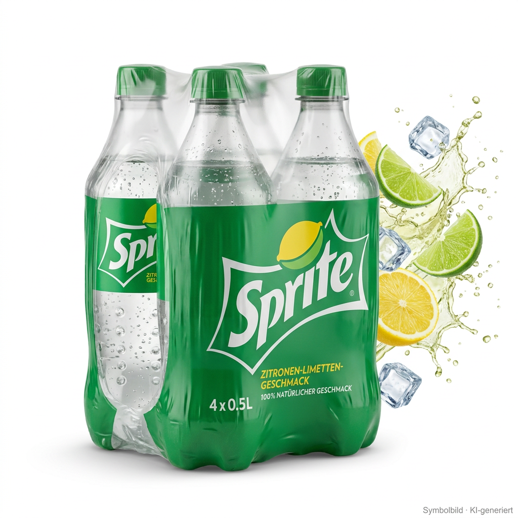 Sprite, Limonade, 4x0.5L, Zitrone-Limette, Kastenpackung