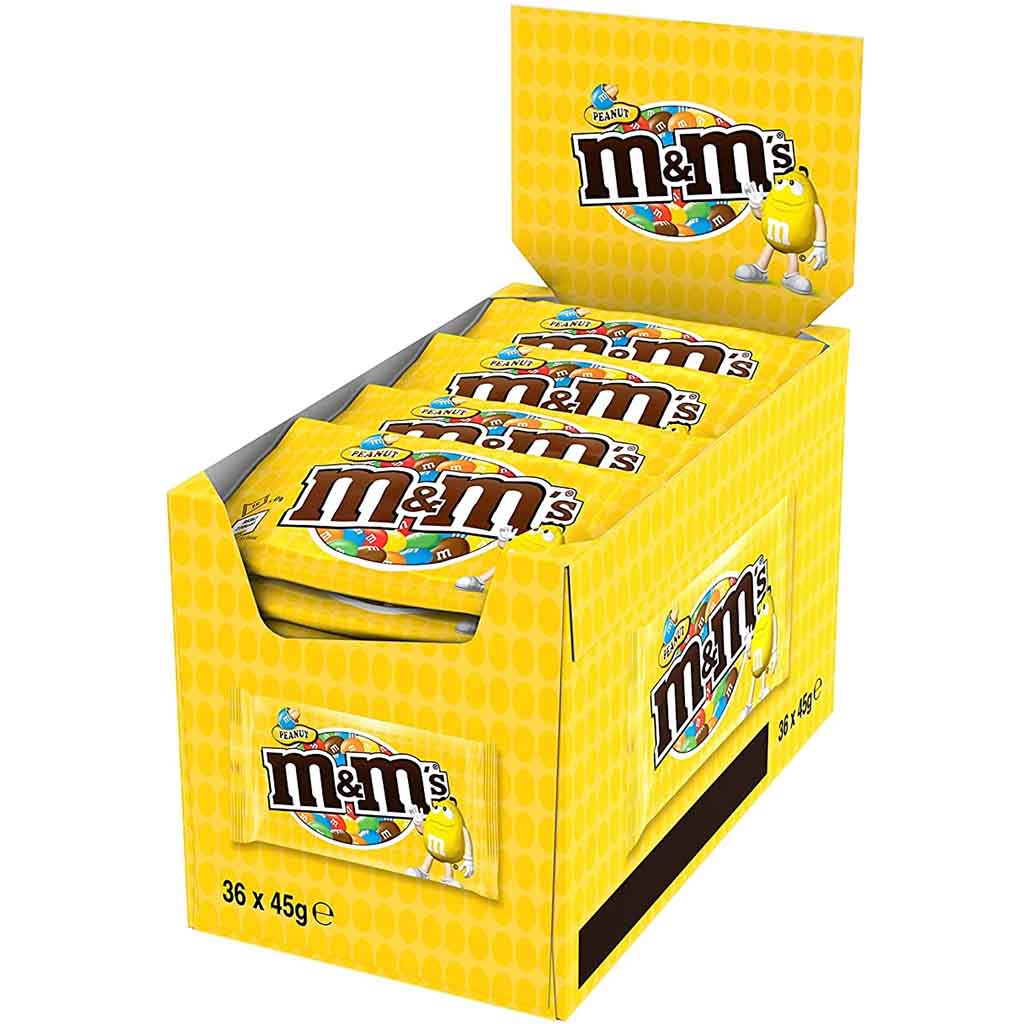 M&Ms Peanut 36x45g=1620g MHD 08.11.26