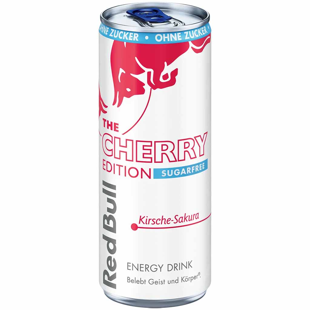Energydrink, Rot-Bull, Kirsche Edition, zuckerfrei, Dose