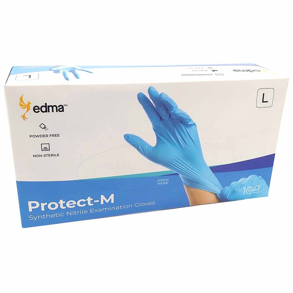 Gummihandschuhe Protect-M Gre L 100 Stck Nitril-Handschuhe
