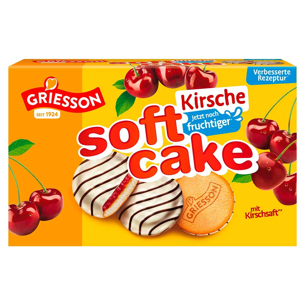 Keks, Kirsche, soft cake, Schnitte, Frucht-Gebäck
