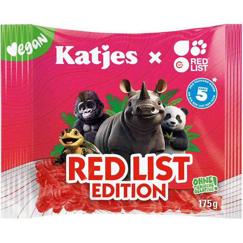 Katjes Red List Edition Fruchtgummi 175g MHD 30.10.26
