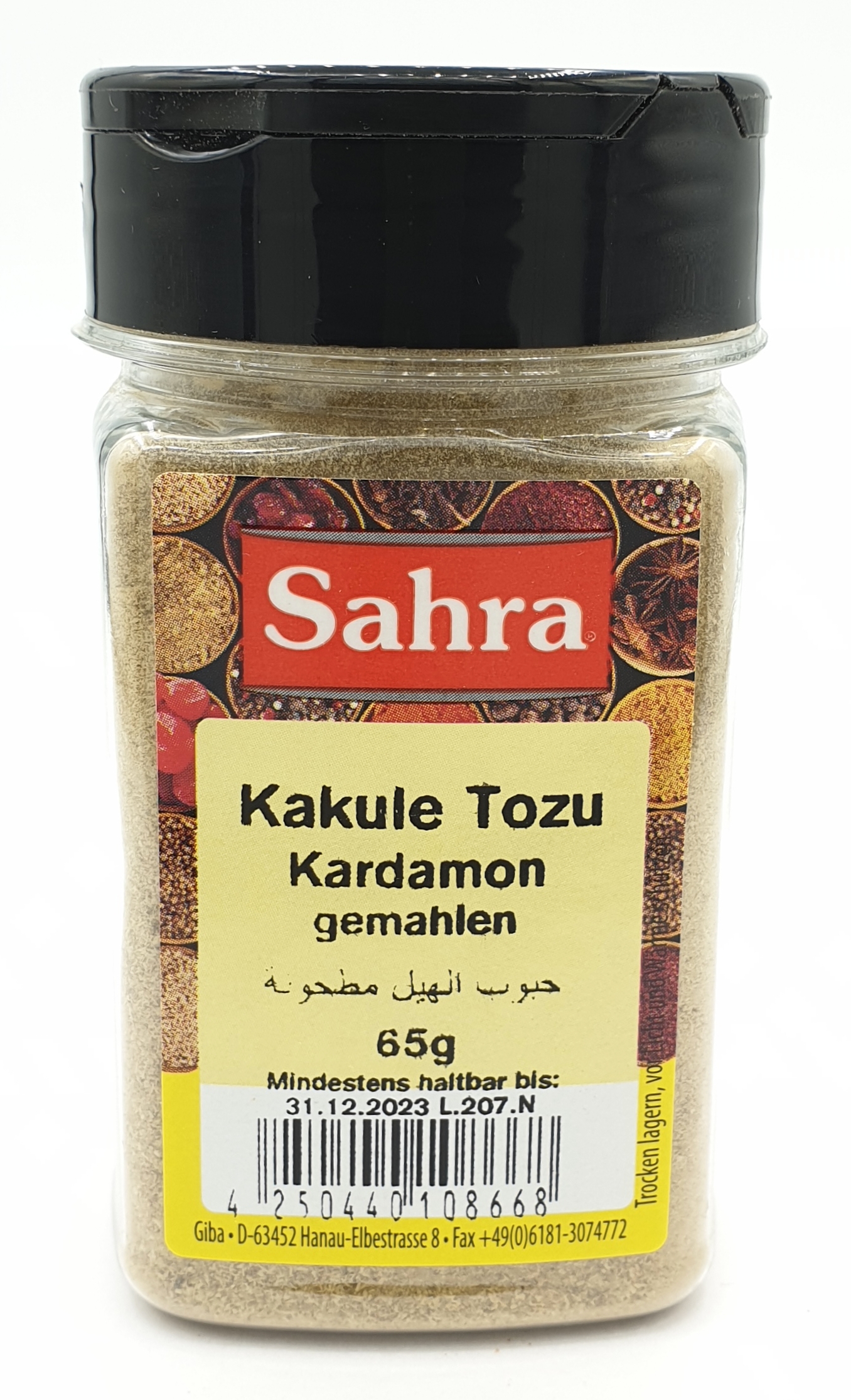 Sahra Kardamon gemahlen 65g MHD 30.06.28