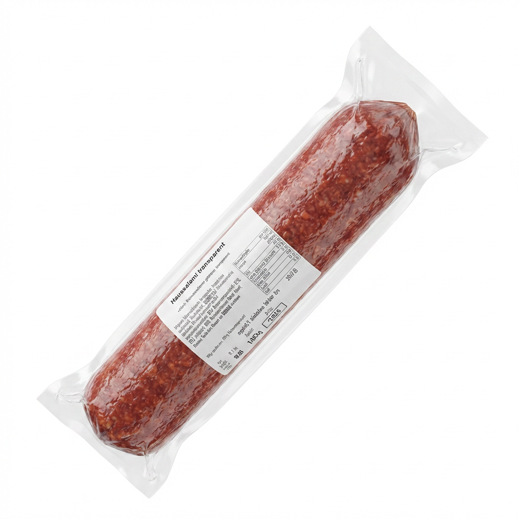 Wurst, Salami, Salsiccia, Vakuumverpackt, Vakuumverpackter Snack