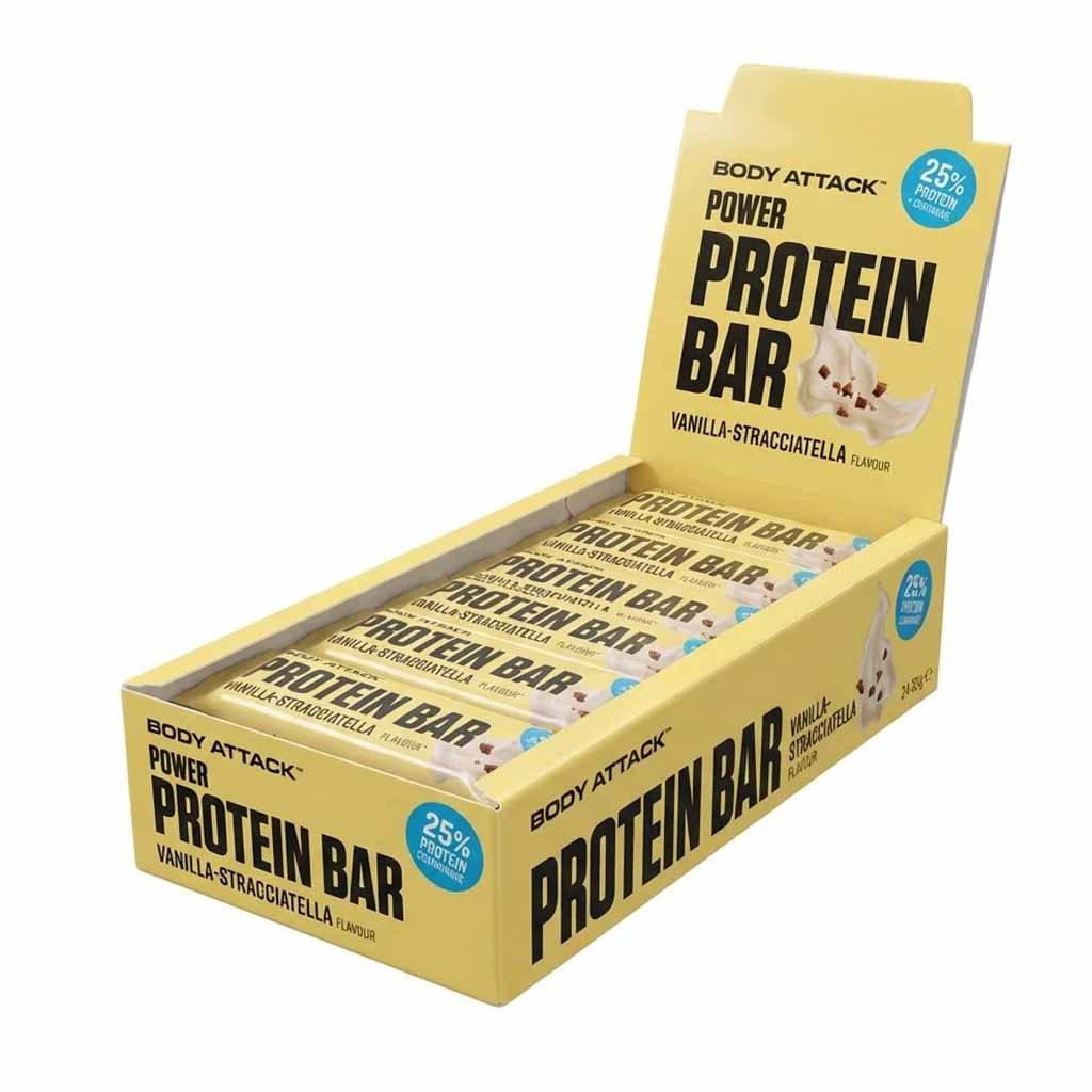 proteinbar, vanilla, stracciatella, snack, boxdisplay
