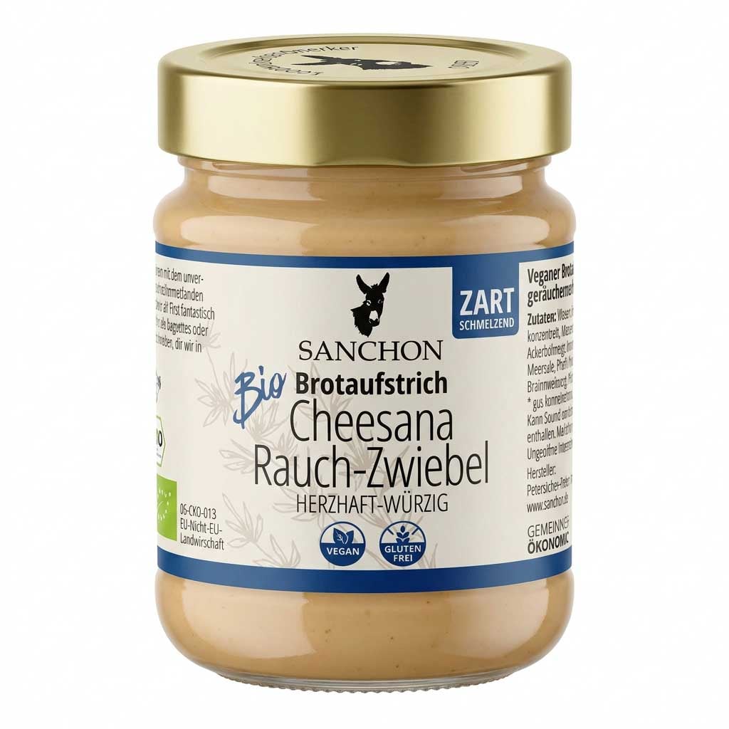 Bio, Käseaufstrich, Rauch-Zwiebel, Herzhafte Würzig, Glutenfrei