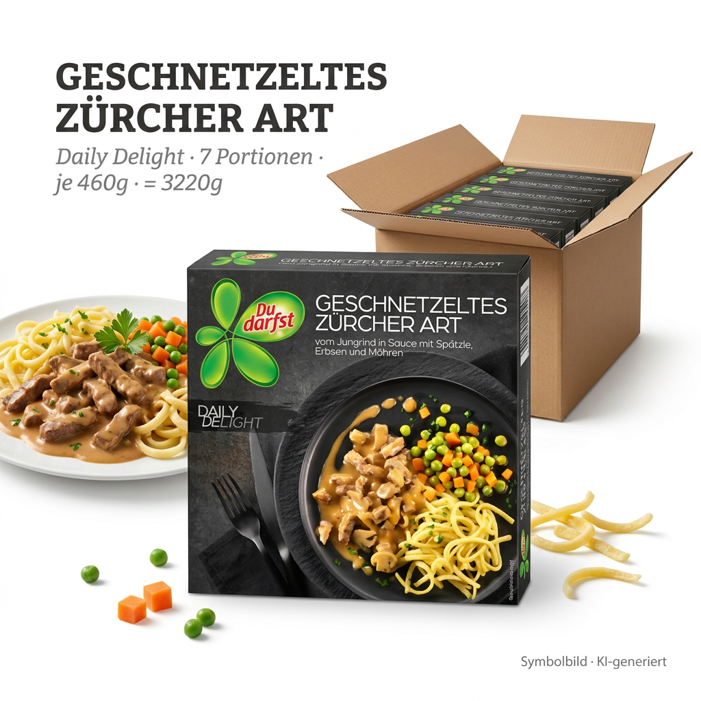 Fertiggericht, Nudeln, Tomatensoße, Gemüse, Hackfleisch