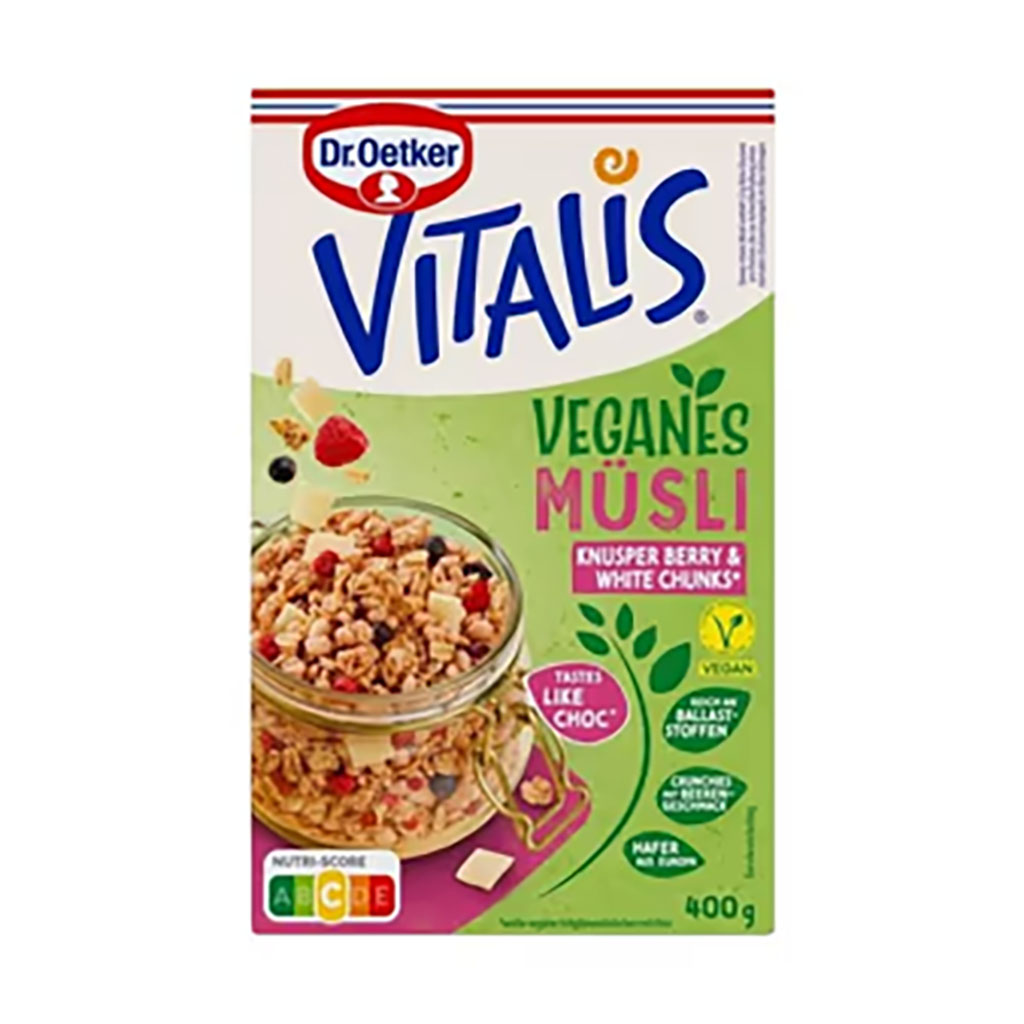 Müsli, Vegan, Knusper, Haferflocken, Choco-Berries
