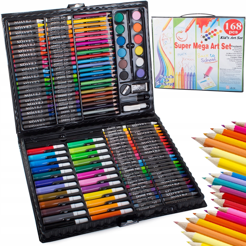 Buntstifte, Aquarellstifte, Kunstset, Malset, Kinderkunst