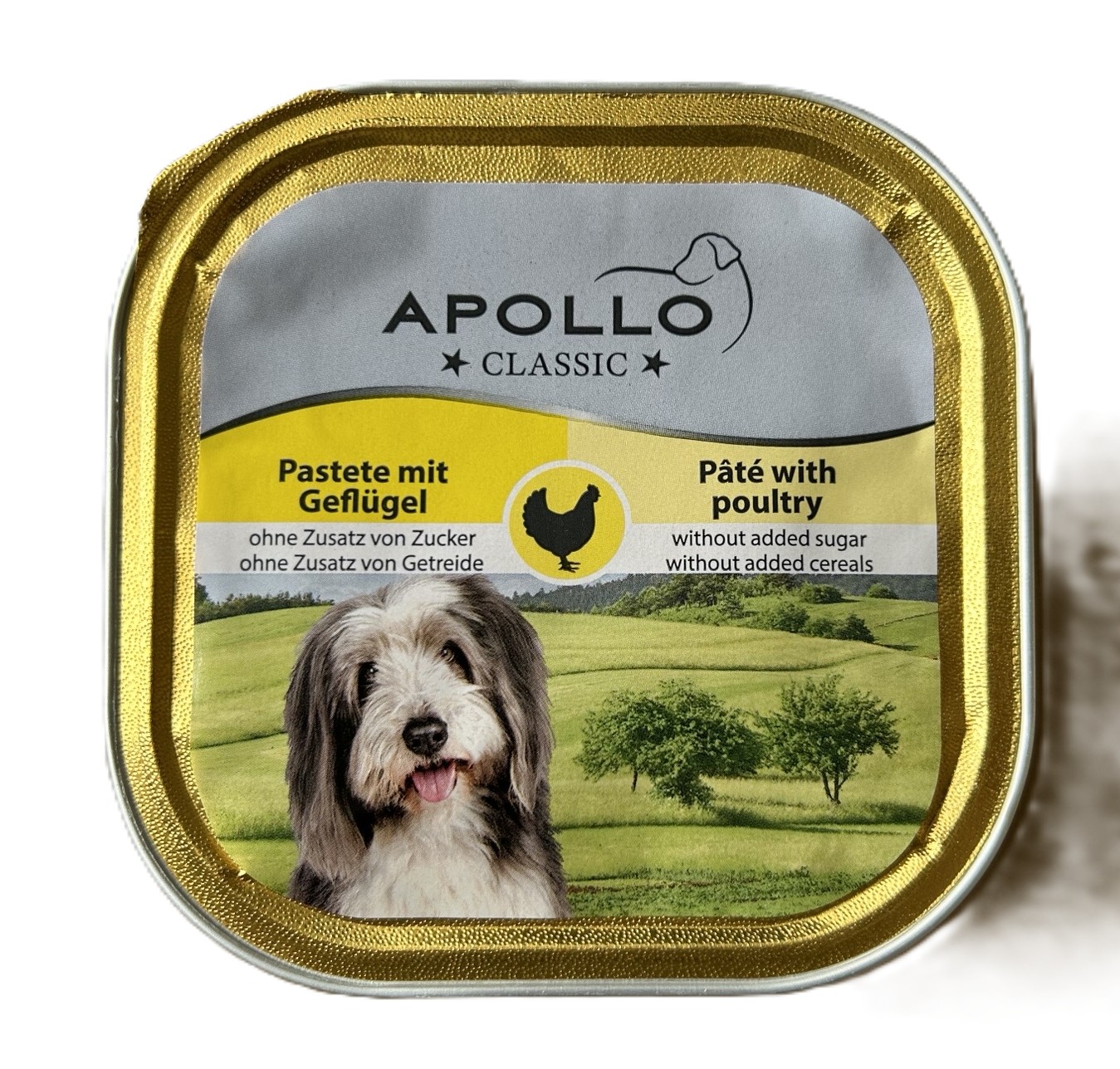 Pastete, Geflügel, Hunde-Nahrung, Tierfutter, Pastete mit Geflügel