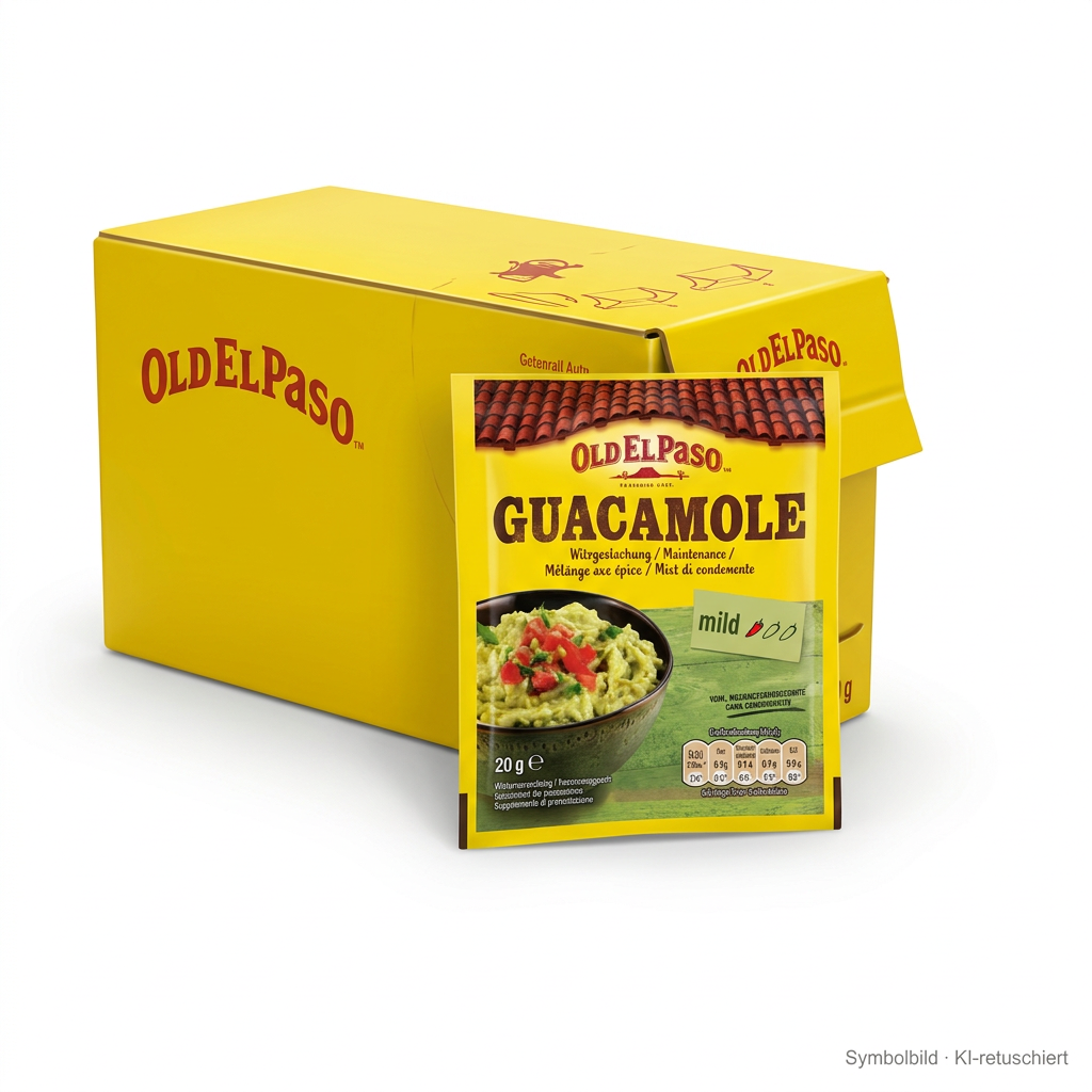 Guacamole, Salsa, Mittelgroßes Päckchen, Gelb Box, Old El Paso