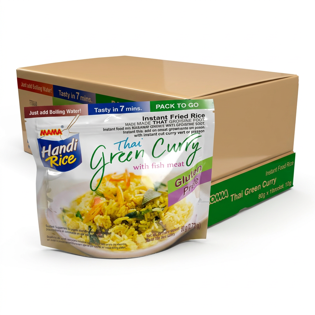 Instantfood, Green Curry, Gluten Free, Thai, Rice