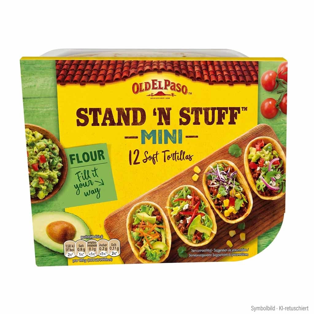 Tortilla Set, Soft Tortillas, 12 Stück, Gemüsefüllung, Fertiggericht