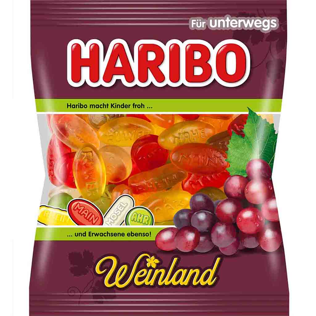30x Haribo Weinland á 100g = 3 kg
