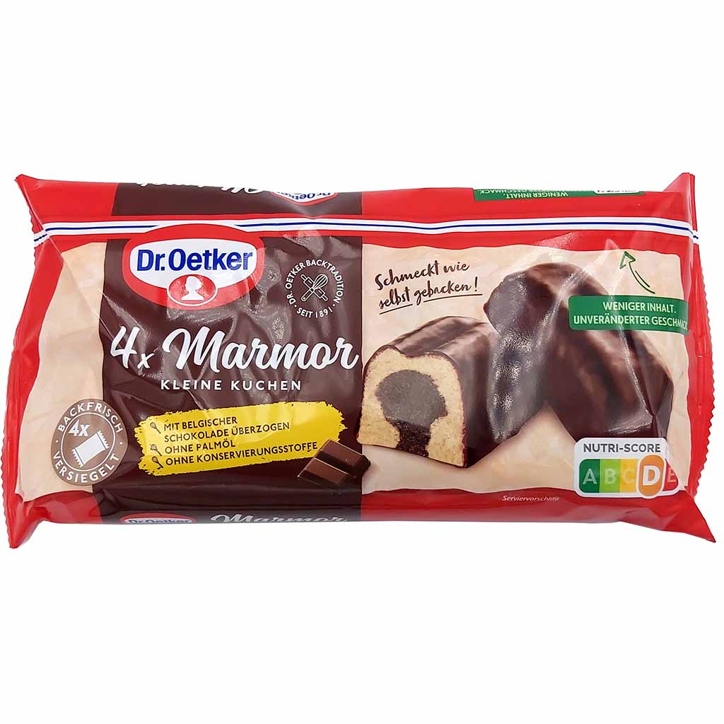 Dr. Oetker 4x Marmor kleine Kuchen 140g, 4000521042141