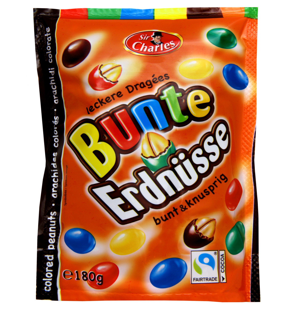 Sir Charles Bunte Erdnüsse in Milchschokolade 180g MHD 03.03.27