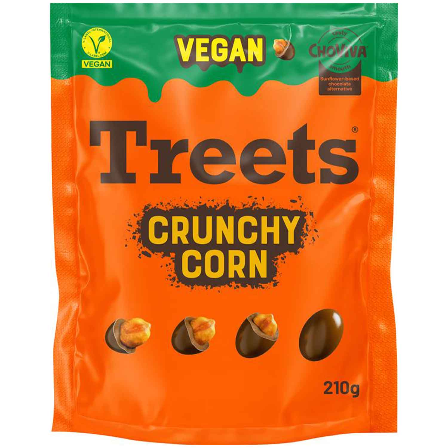 Vegan, Crunchy, Mais, Snack, 210g
