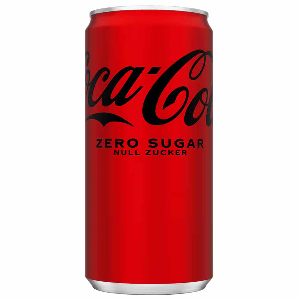 Cola, Zero Sugar, Dose, Rot, Kohlensäurehaltig