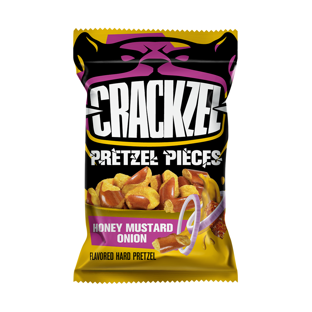 Crackzel Pretzel Pieces Bretzelstücke Honey Mustard 85g MHD 30.03.27