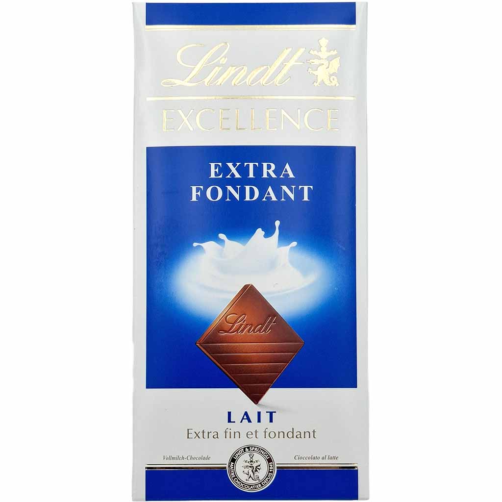Schokolade, Milchschokolade, Fondant, Quadratische Schokoladentafel, Lindt Excellence Extrafondant