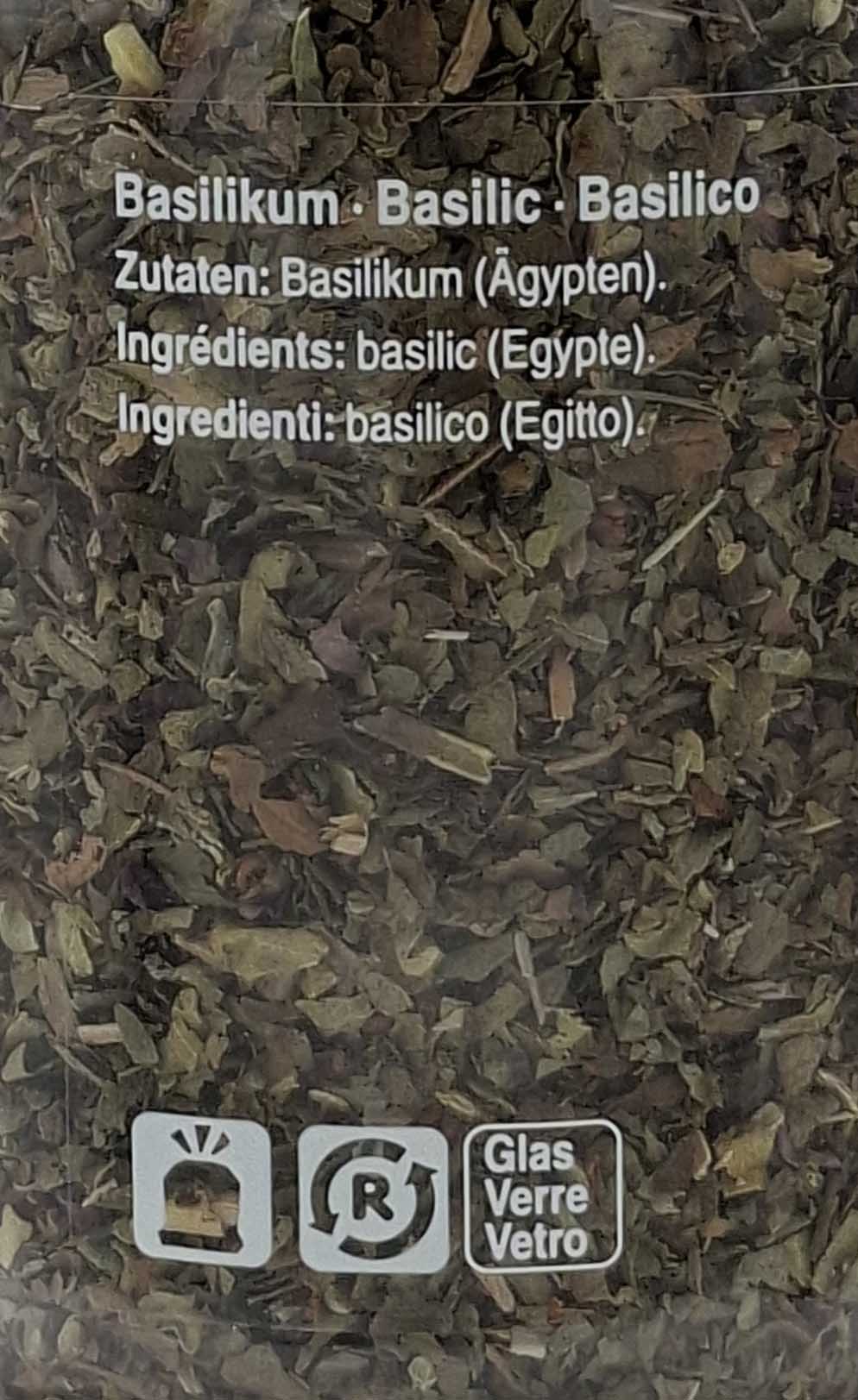 Basilikum, Basil, Basilico, getrocknete Kräuter, Kräutermischung