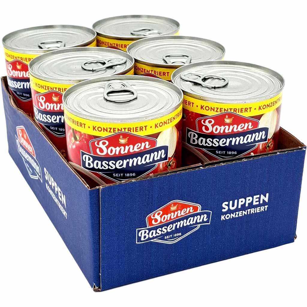 Suppe, Sonnen Bassermann, Dosenpackung, Konzentriert, Karton