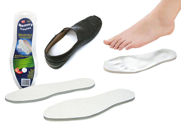 Orthopädische Schuheinlagen aus Memory-Schaum