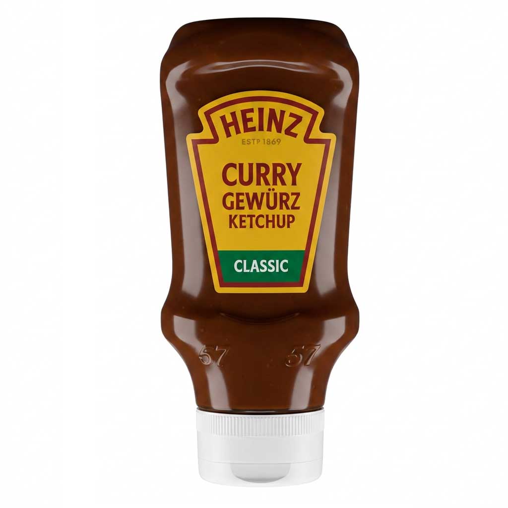 Ketchup, Saucenverpackung, Curry Gewürz Ketchup, Classic, Heinz