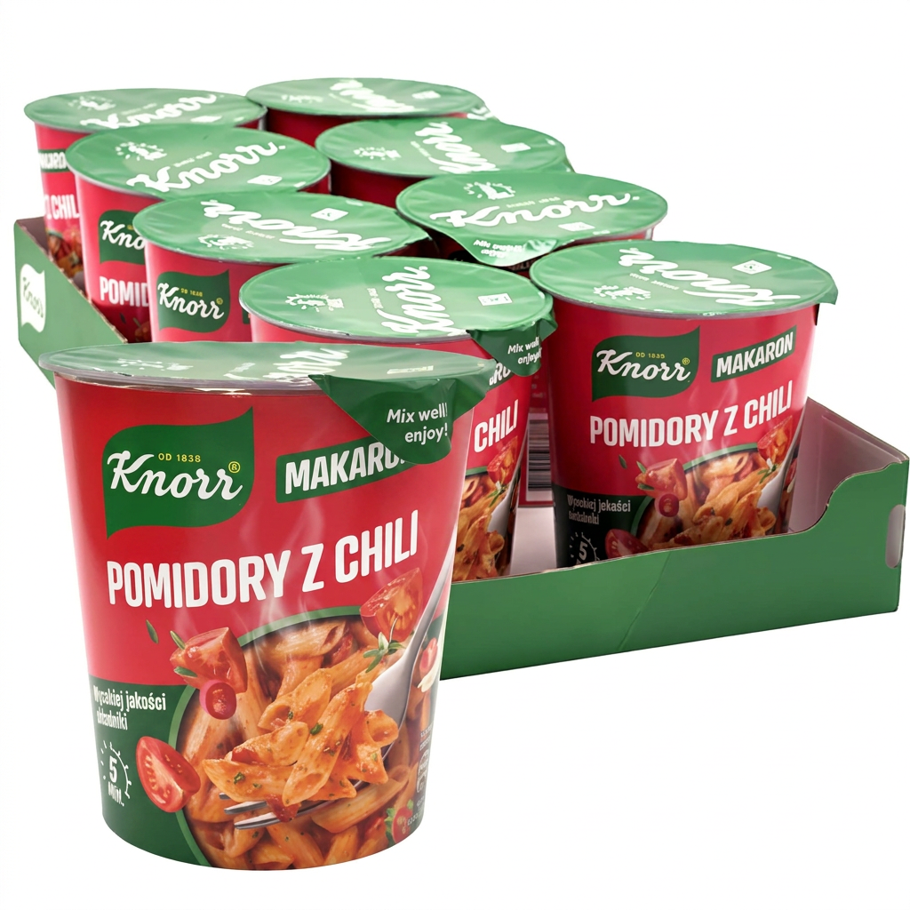 Makaron, Pomidorowy, Z chili, Krór, Knorr makaron