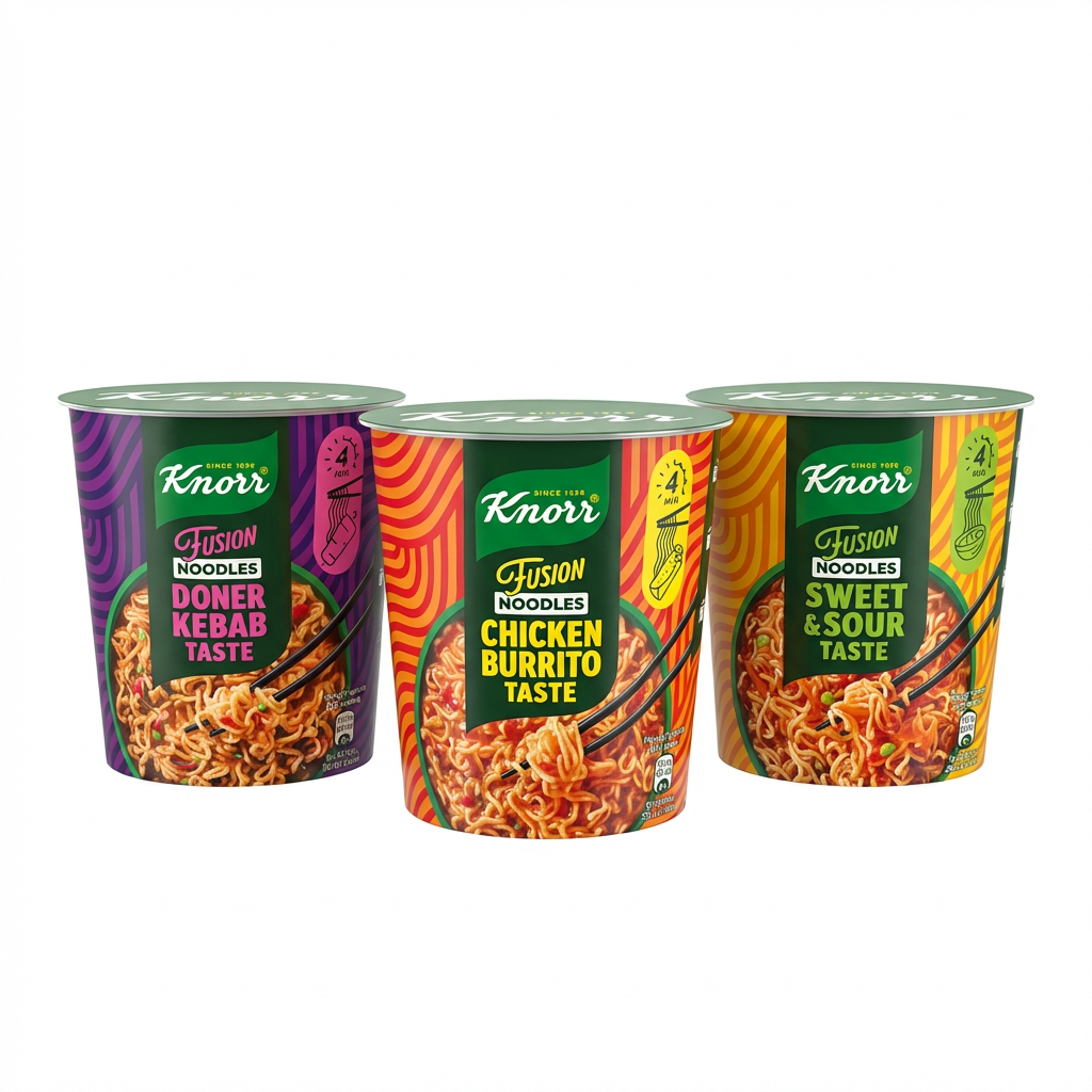 Knorr Fusion Noodles Sortiment 24 Becher 1,995kg