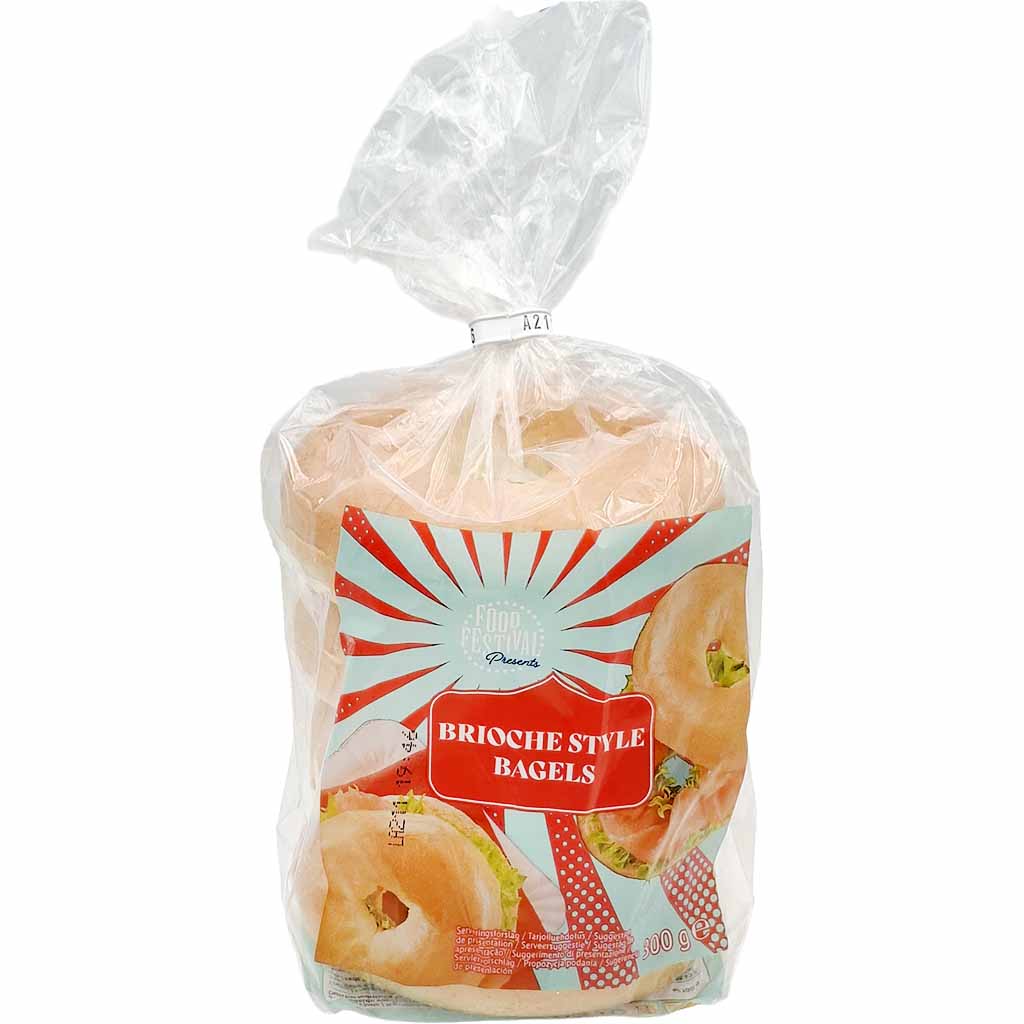 Bagels, Brioché, Weißbrot, Rings, Bagel-Label