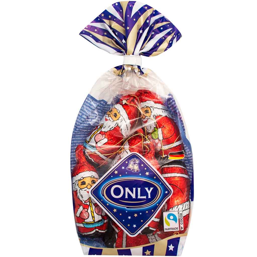 Only Weihnachtsmänner Milchschokolade 100g MHD 30.06.28