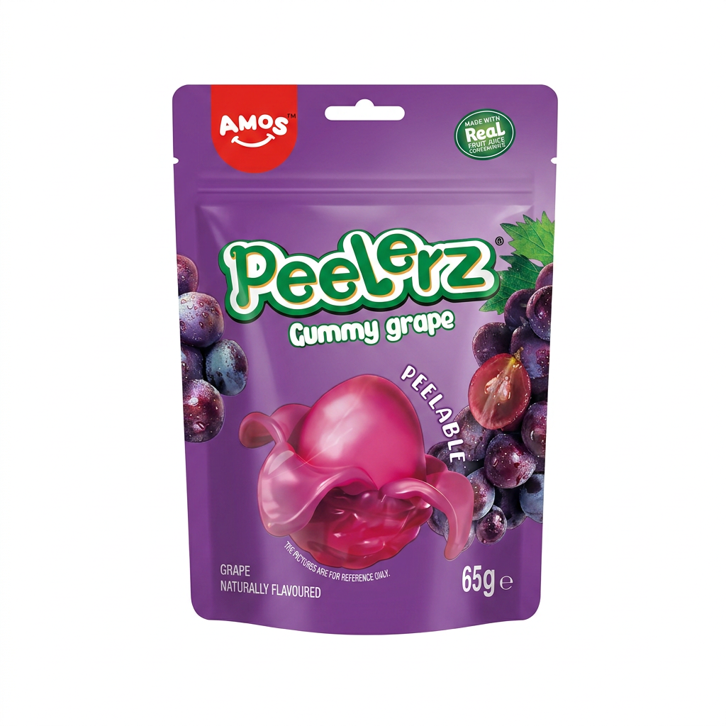 Gummi, Grappe, Fruchtgummi, 65g, Beutel
