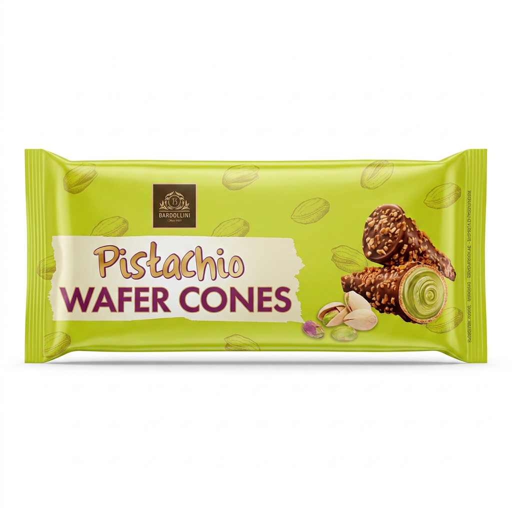 Pistazie, Waffeln, Eistüte?, Schokolade, Snack