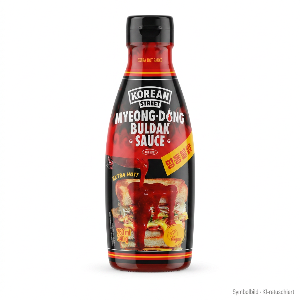 Saucenflasche, Würzsauce, Myeong-dong, Buldak, Gourmetsauce