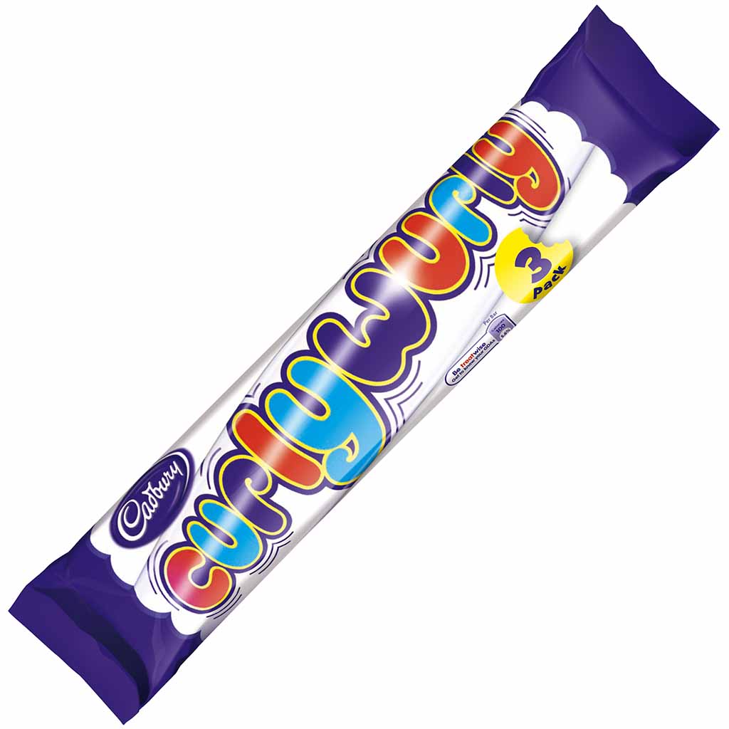 Cadbury Curly Wurly Karamell-Schokoladenriegel 3er 64,5g MHD 01.09.26
