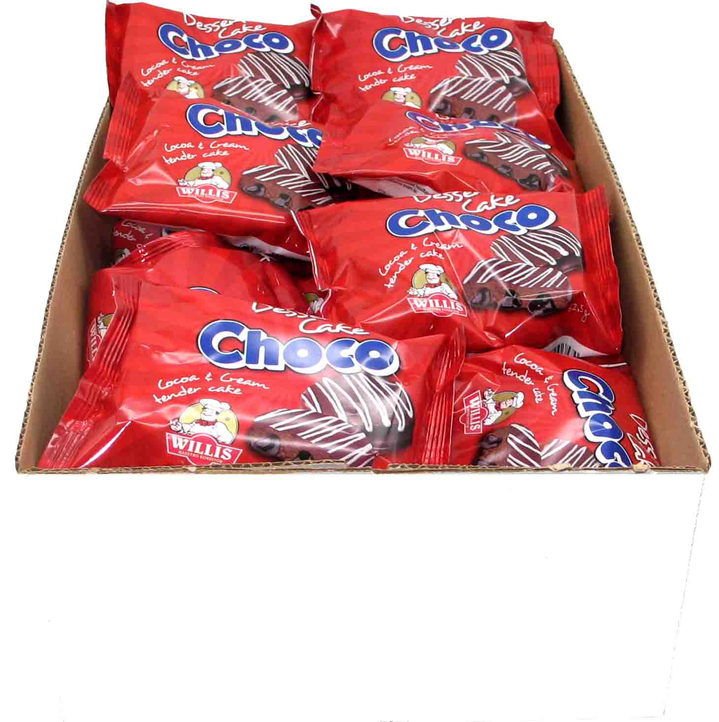 31x Willis Dessert Cake Choco á 62,5g=1937g MHD 11.12.26