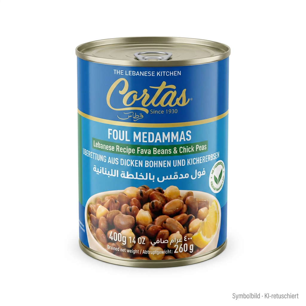 Corta s, Foul Medammas, Bohnen, Kichererbsen, 400 g