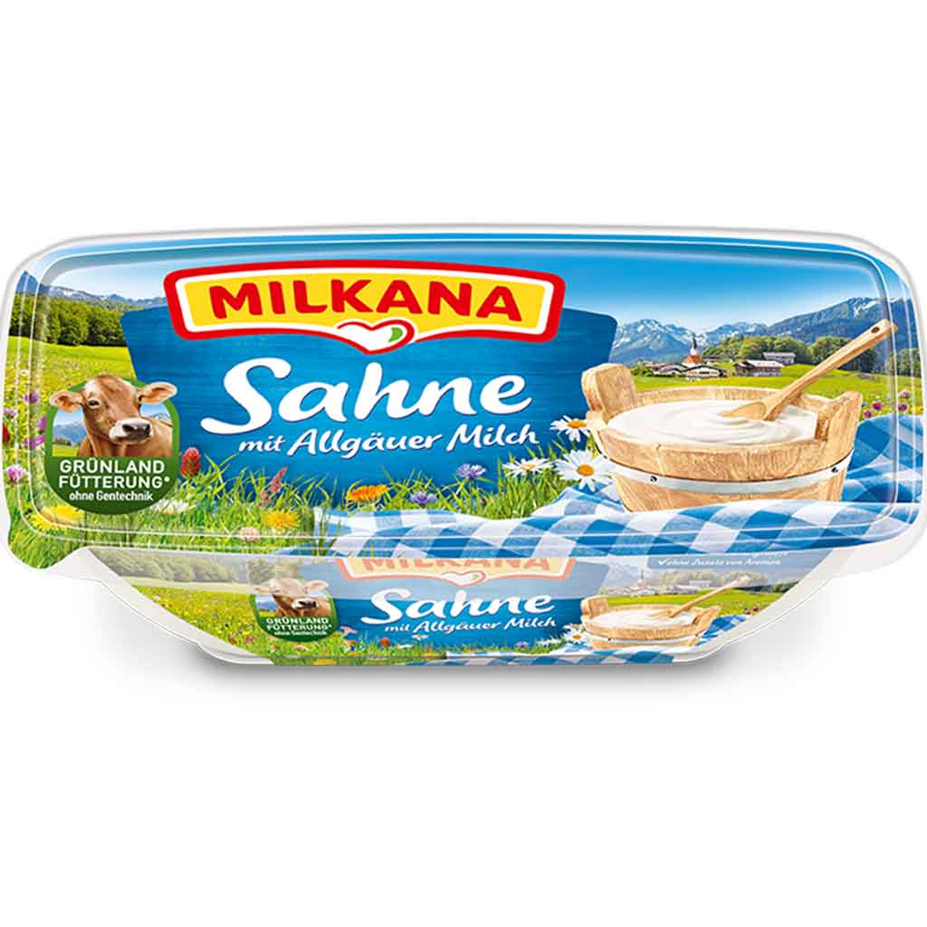 Milkana Schmelzkäsezubereitung Sahne 190g MHD 16.10.26