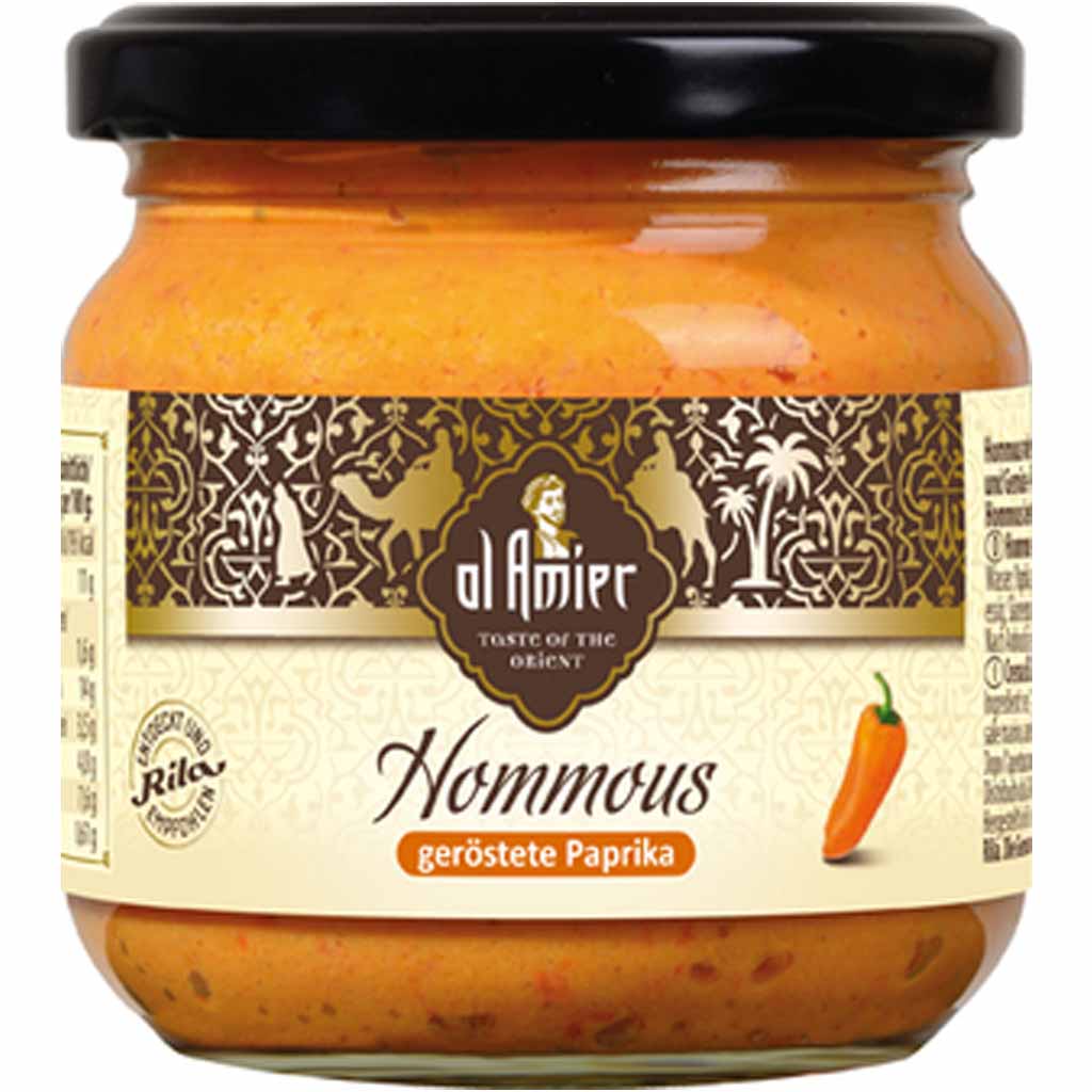 al Amier Hommous mit gerösteter Paprika 180g