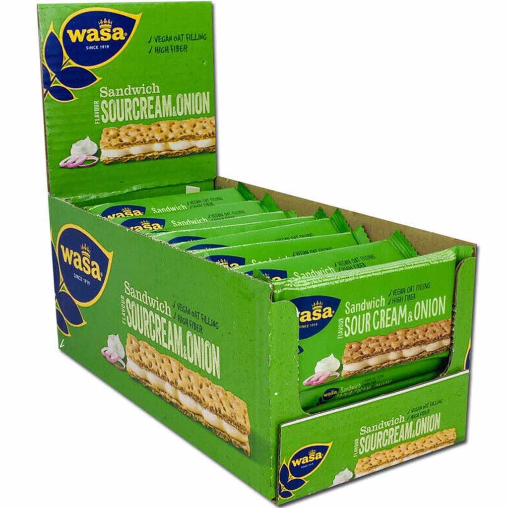 Wasa Knäckebrot Sandwich Sour Cream & Onion 24x33g=792g MHD 30.11.26