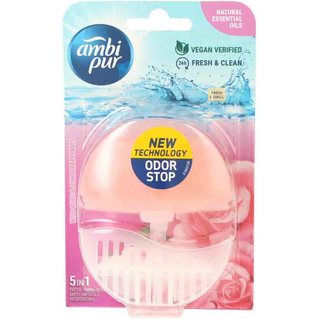 odour stop, deodorant, frischer Duft, pink clip, 5-in-1