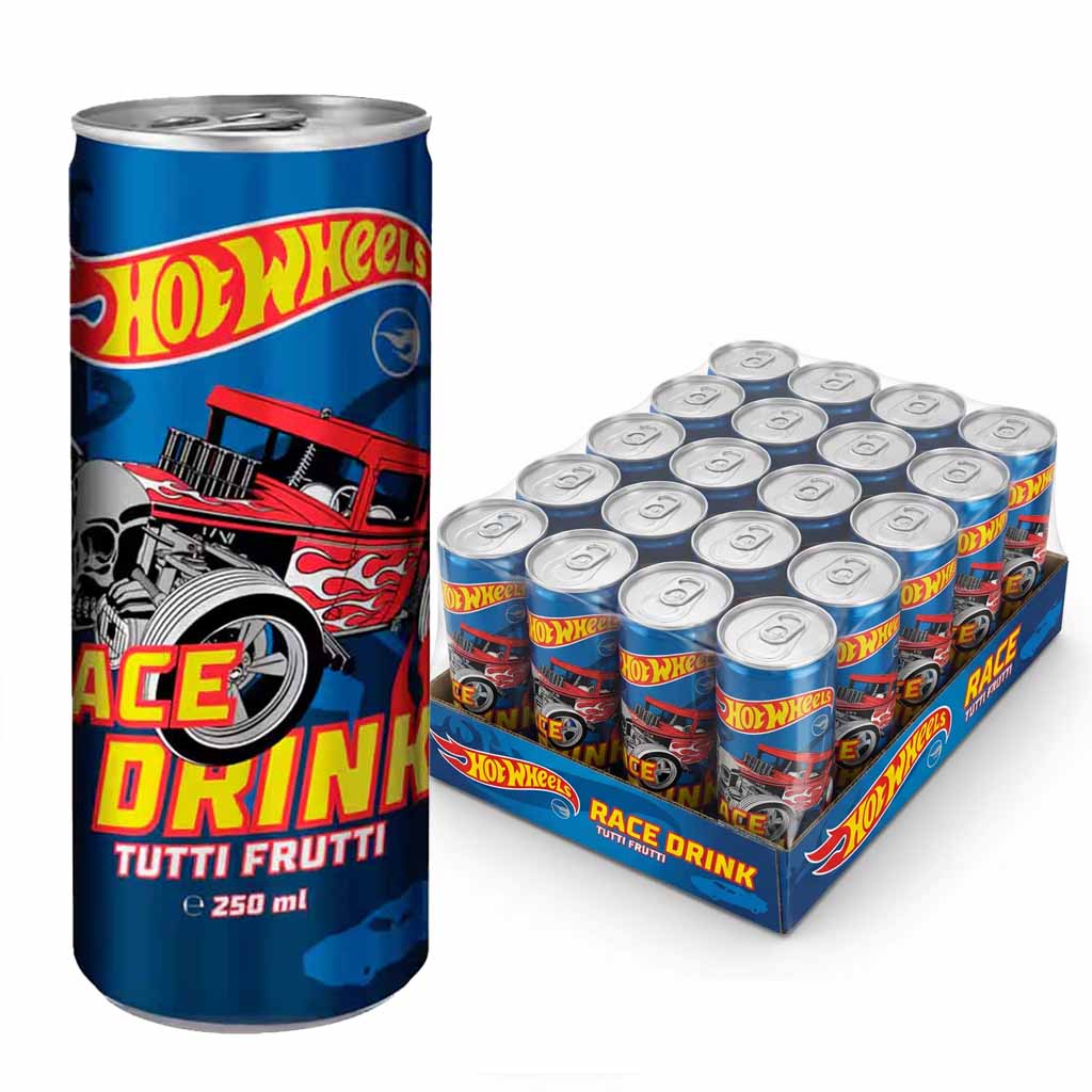 Dosengetränk, Hot Wheels, 250 ml, Race Drink, Tutti Frutti