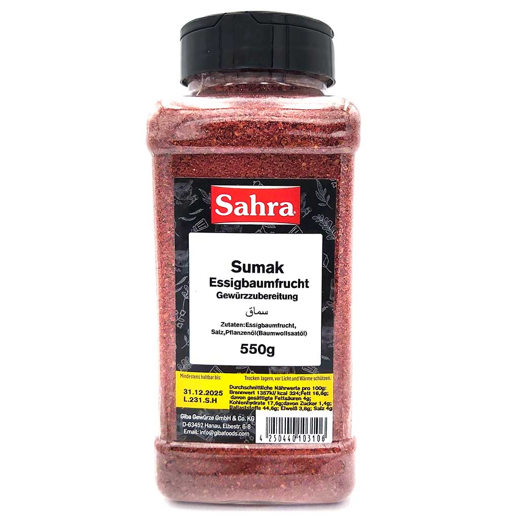 Sahra Essigbaumfrucht Sumak Gewürzzubereitung 550g