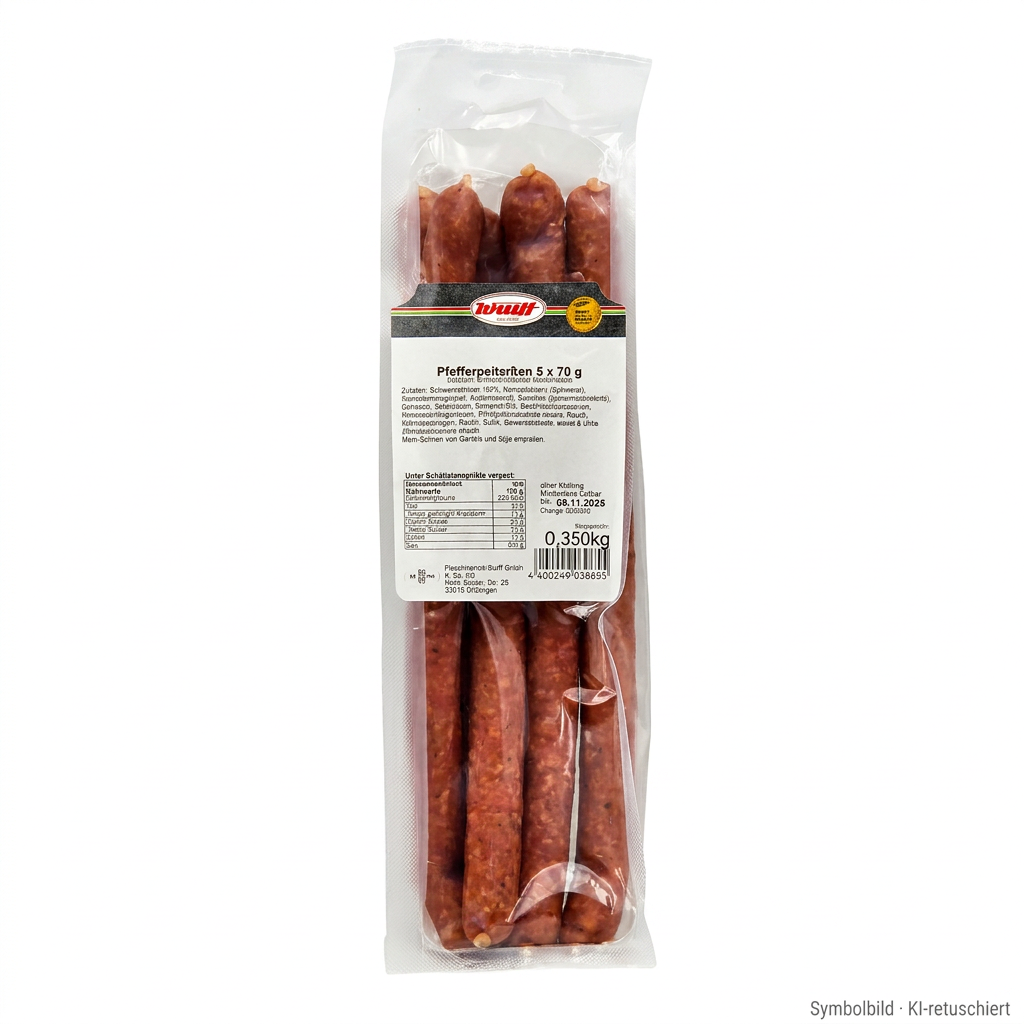 Pfefferbeißer, Wurst, Rohwurst, Scharfe Wurst, Dörrware