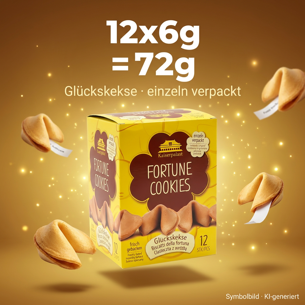 Cookies, Fortune cookies, Box, Gelb, Snack