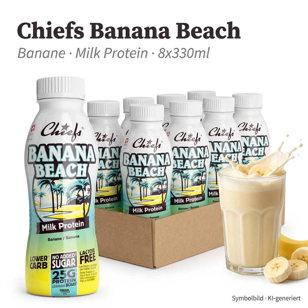 Banane, Milchprotein, Flasche, 8x330ml, Packung